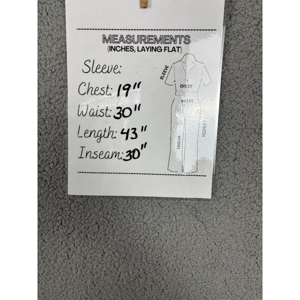 Bar III Women's Latte Café Sleeveless Button-Front Jumpsuit Size Medium NWD - Picture 8 of 8